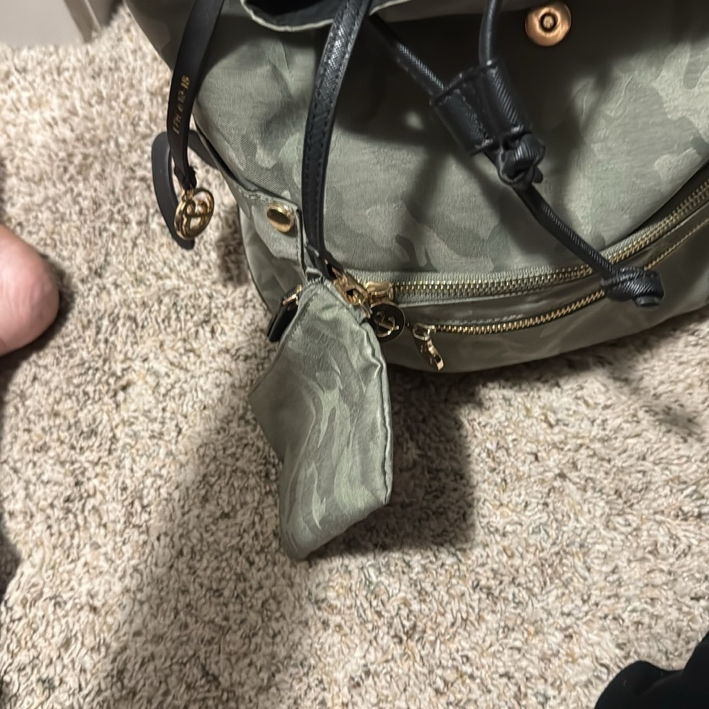 Camouflage Backpack with Black Accents - Picture 5 of 6